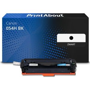 PrintAbout huismerk Toner 054H BK Zwart Hoge capaciteit Geschikt voor Canon