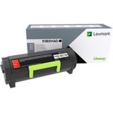 Lexmark 51B0HA0 tonercartridge 1 stuk(s) Origineel Zwart