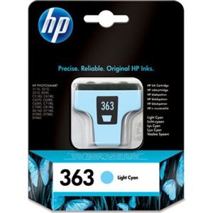 HP Cartucho de tinta cian 363 con tinta Vivera inktcartridge 1 stuk(s) Origineel Normaal rendement Lichtyaan