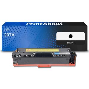 PrintAbout huismerk Toner 207A (W2210A) Zwart Geschikt voor HP