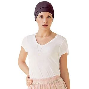 Viva Headwear Anna V Tube van zacht katoen en viscose, dames, Rasin, Eén maat, scheermes