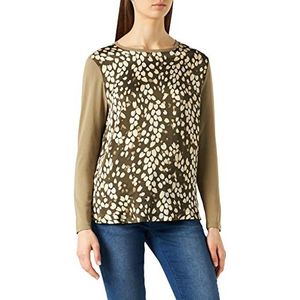 Gerry Weber T-shirt dames, Kaki en vanille schelp