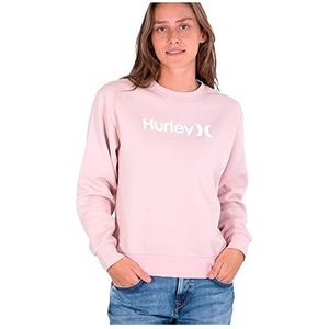 Hurley W Oao Crew Sweatshirt voor dames, lichte koraalmand