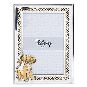 VALENTI & CO. - Disney Baby - Leeuwenkoning Simba - zilveren fotolijst voor kinderen, cadeau-idee voor doop, geboorte of verjaardag (9 x 13 cm)