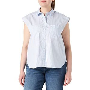 Jack & Jones Jjxx Jxetta SL Poplin T-shirt Sn Blouse Dames Wit Strepen Bont XL, Wit/strepen: veelkleurig