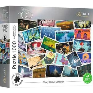 Trefl Prime - UFT-puzzel: Disney Stamps Collection - 1000 stukjes - dik karton, biologisch, creatief entertainment voor volwassenen en kinderen vanaf 12 jaar