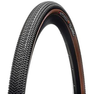 Hutchinson Touareg Tubeless Ready-banden, gravel-bi-rubber, voor chaotische parcours, robuust en duurzaam, zwart/bruin, 650 x 47 cm