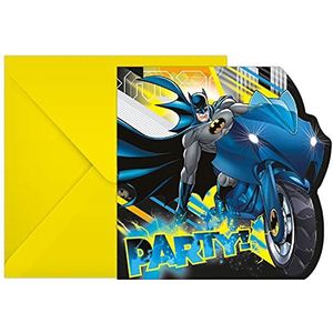 Procos 93358 - Uitnodigingskaarten en enveloppen FSC® Mix - motief Batman