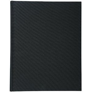 Exacompta - Ref. 6423E – 1 gelinieerd register – 300 vellen – papier binnen 110 g – afmetingen 320 x 250 mm – verticaal formaat – hardcover van zwart canvas