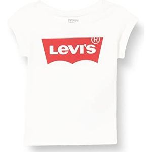 Levi's Kids Lvg Ss Batwing A Line Tee 1eb526 T-shirt baby meisjes, rood/wit