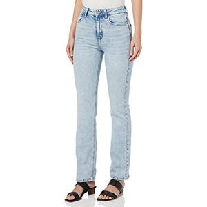 Springfield Jeans Straight Lavage Durable Jeans Medium_Blue, 42 EU pour femme, Bleu moyen, 42