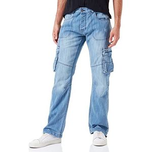 Enzo Ez404 Jeans voor heren, losse pasvorm, Blauw (Light Stonewash Lsw)