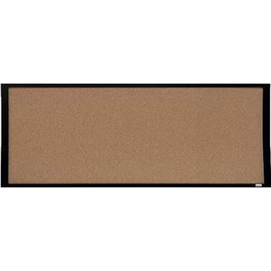 Nobo - Klein prikbord van kurk met zwart frame, incl. wandmontageset, huis/kantoor, 585 x 430 mm, 1903776