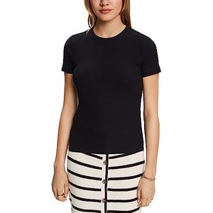 ESPRIT 993ee1k384 T-shirt voor dames, zwart.