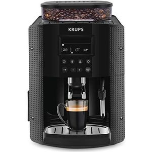KRUPS YY8135FD Essential Koffiezetapparaat, Koffiemolen, Espressomachine, LCD-scherm, Automatische reiniging, Cappuccino Stoompijpje, zwart