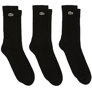 Lacoste Sport Ra4182 Uniseks sokken, zwart/zwart