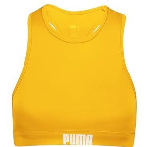 PUMA Raceback Bikinitop voor dames (1 stuk), Sun Orange, L