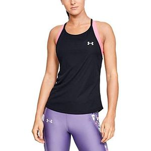 Under Armour UA Speed Stride Racer Tanktop voor dames, zwart.
