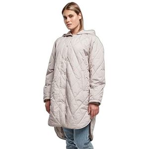 Urban Classics Damesjas met capuchon warm grijs, 3XL, Warm grijs