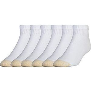 Gold Toe 6 paar sokken lange sokken wit één maat wit één maat, Wit.