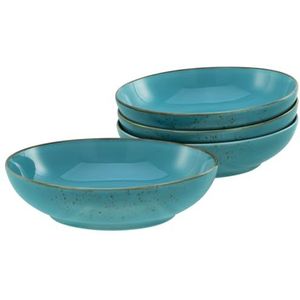 CreaTable, 21683, Serie Nature Collection Water, 4-delige serviesset voor 4 personen, Poke Bowl van stenen, vaatwasmachinebestendig en magnetronbestendig, kwaliteitsproductie