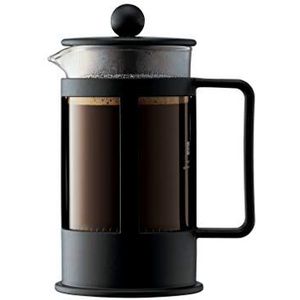Bodum Kenya koffiezetapparaat voor 3 kopjes, zwart, kunststof, zwart, 3 kopjes, 0,35 l