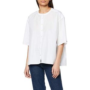 Tommy Hilfiger Lea Ss Damesblouse, Wit.