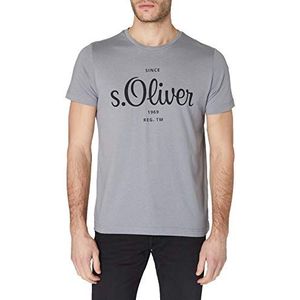 s.Oliver heren T-Shirt, grijs.