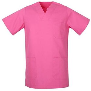 MISEMIYA - Unisex medische blouse - medische top met V-hals 817, Roze