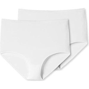 Schiesser 2 x maxi-ondergoed, wit, 50 dames