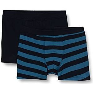 Schiesser Jongen boxershorts voor jongens, zachte borst, 2 stuks, wiggen op boxershorts, meerkleurig 1, 152 EU, Meerkleurig