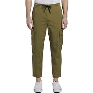 Tom Tailor Denim Cargojogger herenjeans, 21041 - Vervagen Moss Groen