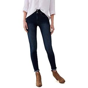 Salsa Secret Push in Skinny Jeans van donker denim, Blauw