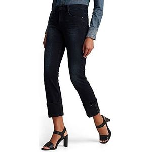 G-STAR RAW Noxer High Straight Jeans voor dames, blauw (Worn In Eve Destroyed 8971-c267)