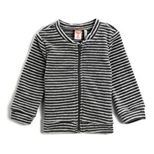 Koton Zipper Basic Sweatshirt Sweatshirt Unisexe pour bébé, Gray Stripe (03 K), 36/48 meses