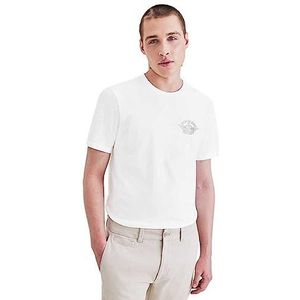 Dockers T-shirt avec logo pour homme, Mini logo W&a Lucent White (Sahara Kaki), S