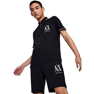 Armani Exchange New Classic Icon Project Basic Must Have Poloshirt voor heren, Blauw