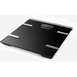 Orbegozo PB 2232 Elektronische personenweegschaal, touch-activering, automatische uitschakeling, Body Fat-functie, max. 180 kg, werkt op batterijen