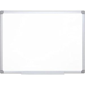 Q-Connect Wit bord gelakt magnetisch aluminium frame 120 x 90 cm