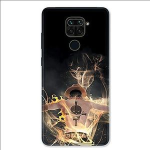 Beschermhoes voor Xiaomi Redmi Note 9 – Manga One Piece Ace zwart