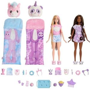 Barbie Cutie Reveal HRY15 cadeauset met 2 poppen met verrassingen en accessoires, cadeau voor kinderen vanaf 3 jaar