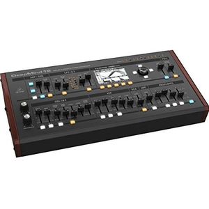 Behringer Deepmind 12D analoge synthesizer Desktop 4 stemmen met 2 effectmotoren, ADSR-generatoren, 32 kanalen, afstandsbediening via tablet en geïntegreerde wifi