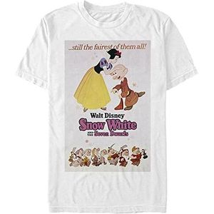 Disney Snow White-Sw Organic Poster Korte Mouw T-Shirt Uniseks Wit, L, Weiss