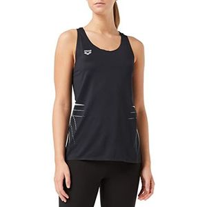 arena W Mesh Tanktop voor dames, gebreide top A-One, zwart.