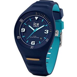 Ice-Watch - P. Leclercq - Blauw herenhorloge met siliconen armband (medium), Blauw (Turkoois), Riem