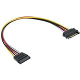 InLine 29651B SATA-kabel, 0,5 m, meerkleurig - SATA-kabel (0,5 m, SATA I, stekker/bus, meerkleurig)