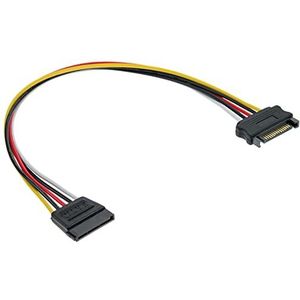 InLine 29651B SATA-kabel, 0,5 m, meerkleurig - SATA-kabel (0,5 m, SATA I, stekker/bus, meerkleurig)