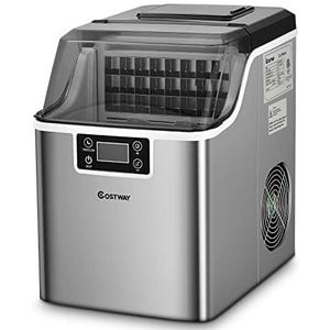 FANTAST IJsblokjesmachine 3,2 liter met scheptimer / 24 ijsblokjes in 15 min / 18 kg 24 uur / lcd-display