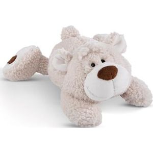 Bendix knuffeldier teddybeer 30 cm, crème liggend - zacht en duurzaam pluche, schattig pluche dier om te knuffelen, om te spelen, voor kinderen en volwassenen, een geweldig cadeau-idee