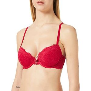 Emporio Armani Push-up bh voor dames, Karmozijnrood